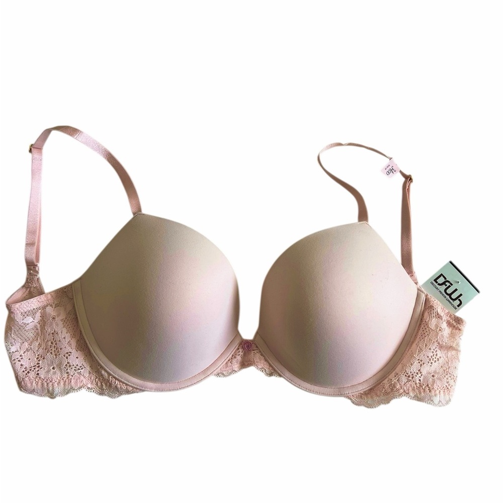 NWT Victoria’s Secret Dream Angels Lace Push-Up Bra - Purest Pink 34DD